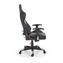 Scaun gaming Halmar Factor, inaltime reglabila 121-131cm, cotiere reglabile, piele, multicolor