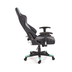 Scaun gaming Halmar Factor, inaltime reglabila 121-131cm, cotiere reglabile, piele, multicolor