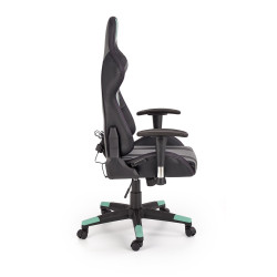 Scaun gaming Halmar Factor, inaltime reglabila 121-131cm, cotiere reglabile, piele, multicolor