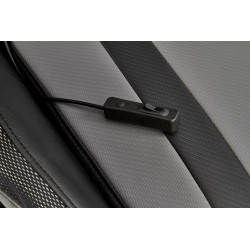 Scaun gaming Halmar Factor, inaltime reglabila 121-131cm, cotiere reglabile, piele, multicolor