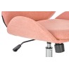 Scaun birou Halmar Falcao, inaltime reglabila 101-111cm, stil scandinav, functie blocare, functie balansare, textil, roz