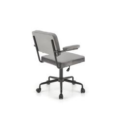 Scaun birou Halmar Fidel, inaltime reglabila 81-91cm, functie blocare, functie balansare, catifea, gri