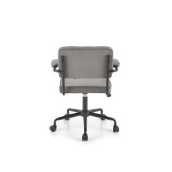 Scaun birou Halmar Fidel, inaltime reglabila 81-91cm, functie blocare, functie balansare, catifea, gri