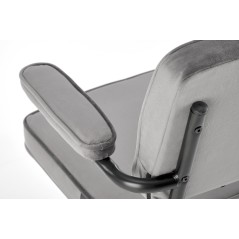 Scaun birou Halmar Fidel, inaltime reglabila 81-91cm, functie blocare, functie balansare, catifea, gri