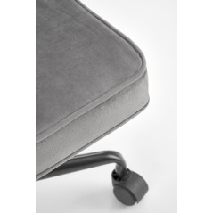 Scaun birou Halmar Fidel, inaltime reglabila 81-91cm, functie blocare, functie balansare, catifea, gri