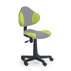 Scaun birou pentru copii Halmar Flash 2, inaltime reglabila 77-89cm, plasa, gri/verde