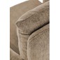 Scaun birou elegant, inaltime reglabila 92-102 cm, perna spatar, baza metal, textil maro