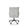 Scaun birou Halmar Flores, inaltime reglabila 92-102cm, perna spatar, textil, gri