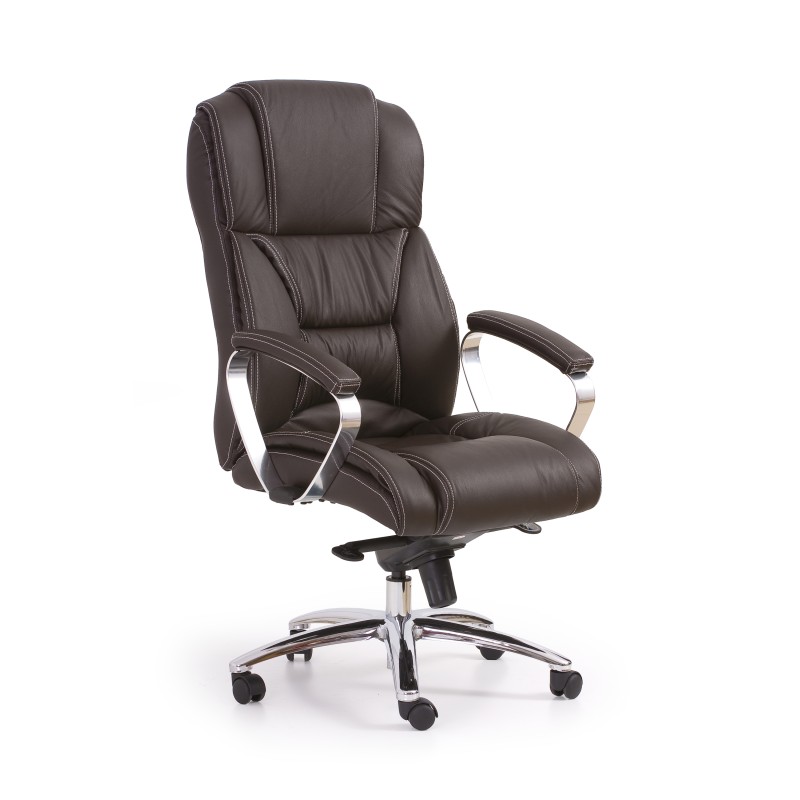 Scaun directorial ergonomic, inaltime reglabila 118-125 cm, latime 68 cm, cotiere, functie balansare, multiblock, piele eco