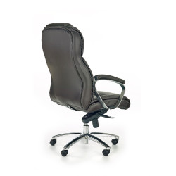 Scaun directorial Halmar Foster, inaltime reglabila 118-125cm, functie multiblock, piele, cafeniu