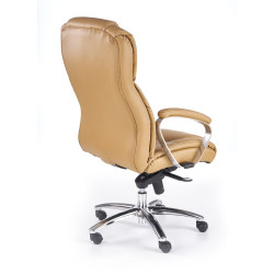 Scaun directorial Halmar Foster, inaltime reglabila 118-125cm, functie multiblock, piele, maro