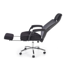 Scaun birou ergonomic Halmar Freeman, inaltime reglabila 116-123cm, suport picioare extensibil, plasa/textil, negru