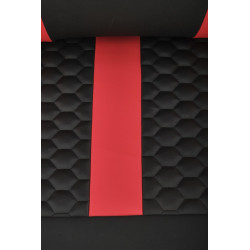 Scaun gaming Halmar Gamer, rotativ, suport lombar, functie balansare, 60x85x100x33cm, piele, negru/rosu