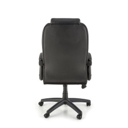 Scaun directorial Halmar Gandalf, inaltime reglabila 113-120cm, spatar matlsat, piele, negru/gri