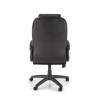 Scaun directorial Halmar Gandalf, inaltime reglabila 113-120cm, spatar matlsat, piele, negru/gri