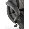 Scaun directorial Halmar Gandalf, inaltime reglabila 113-120cm, spatar matlsat, piele, negru/gri