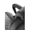 Scaun directorial Halmar Gandalf, inaltime reglabila 113-120cm, spatar matlsat, piele, negru/gri