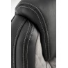 Scaun directorial Halmar Gandalf, inaltime reglabila 113-120cm, spatar matlsat, piele, negru/gri