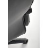 Scaun directorial Halmar Gandalf, inaltime reglabila 113-120cm, spatar matlsat, piele, negru/gri