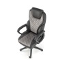 Scaun directorial Halmar Gandalf, inaltime reglabila 113-120cm, spatar matlsat, piele, negru/gri