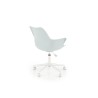 Scaun birou pentru copii Halmar Gasly, inaltime reglabila 80-92cm, baza metal, stil scandinav, functie blocare, piele, bleu