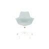 Scaun birou pentru copii Halmar Gasly, inaltime reglabila 80-92cm, baza metal, stil scandinav, functie blocare, piele, bleu