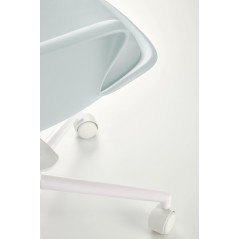 Scaun birou pentru copii Halmar Gasly, inaltime reglabila 80-92cm, baza metal, stil scandinav, functie blocare, piele, bleu