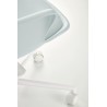 Scaun birou pentru copii Halmar Gasly, inaltime reglabila 80-92cm, baza metal, stil scandinav, functie blocare, piele, bleu
