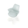 Scaun birou pentru copii Halmar Gasly, inaltime reglabila 80-92cm, baza metal, stil scandinav, functie blocare, piele, bleu