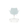 Scaun birou pentru copii Halmar Gasly, inaltime reglabila 80-92cm, baza metal, stil scandinav, functie blocare, piele, bleu