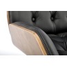 Scaun birou Halmar Gavin, inaltime reglabila 90-100cm, functie blocare, functie balansare, piele, maro/negru