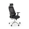 Scaun birou ergonomic Halmar Geromino,reglabil 115-125cm, cotiere reglabile, suport lombar reglabil, plasa/textil, negru