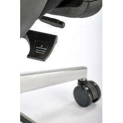 Scaun birou ergonomic Halmar Geromino,reglabil 115-125cm, cotiere reglabile, suport lombar reglabil, plasa/textil, negru