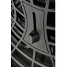 Scaun birou ergonomic Halmar Geromino,reglabil 115-125cm, cotiere reglabile, suport lombar reglabil, plasa/textil, negru
