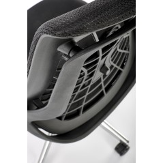 Scaun birou ergonomic Halmar Geromino,reglabil 115-125cm, cotiere reglabile, suport lombar reglabil, plasa/textil, negru