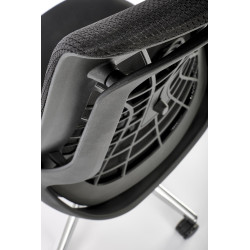 Scaun birou ergonomic Halmar Geromino,reglabil 115-125cm, cotiere reglabile, suport lombar reglabil, plasa/textil, negru