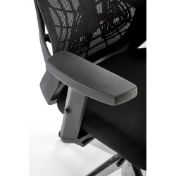 Scaun birou ergonomic Halmar Geromino,reglabil 115-125cm, cotiere reglabile, suport lombar reglabil, plasa/textil, negru