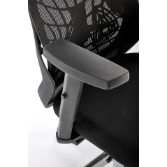 Scaun birou ergonomic Halmar Geromino,reglabil 115-125cm, cotiere reglabile, suport lombar reglabil, plasa/textil, negru