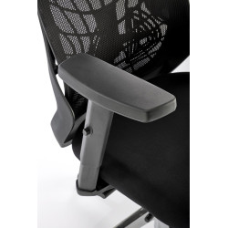 Scaun birou ergonomic Halmar Geromino,reglabil 115-125cm, cotiere reglabile, suport lombar reglabil, plasa/textil, negru