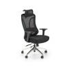 Scaun birou ergonomic Halmar Gilberto, reglabil 121-129cm, cotiere reglabile, suport lombar reglabil, plasa/textil, negru