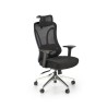 Scaun birou ergonomic Halmar Gilberto, reglabil 121-129cm, cotiere reglabile, suport lombar reglabil, plasa/textil, negru