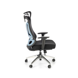 Scaun birou ergonomic Halmar Gilberto, reglabil 121-129cm, cotiere reglabile, suport lombar reglabil, plasa/textil, negru