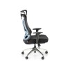 Scaun birou ergonomic Halmar Gilberto, reglabil 121-129cm, cotiere reglabile, suport lombar reglabil, plasa/textil, negru