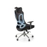 Scaun birou ergonomic Halmar Gilberto, reglabil 121-129cm, cotiere reglabile, suport lombar reglabil, plasa/textil, negru