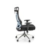 Scaun birou ergonomic Halmar Gilberto, reglabil 121-129cm, cotiere reglabile, suport lombar reglabil, plasa/textil, negru