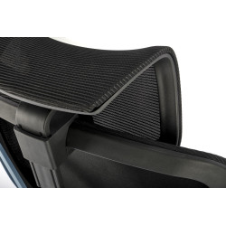 Scaun birou ergonomic Halmar Gilberto, reglabil 121-129cm, cotiere reglabile, suport lombar reglabil, plasa/textil, negru