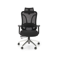 Scaun birou ergonomic Halmar Gilberto, reglabil 121-129cm, cotiere reglabile, suport lombar reglabil, plasa/textil, negru