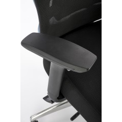 Scaun birou ergonomic Halmar Gilberto, reglabil 121-129cm, cotiere reglabile, suport lombar reglabil, plasa/textil, negru