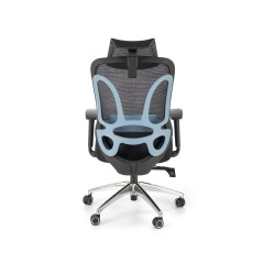 Scaun birou ergonomic Halmar Gilberto, reglabil 121-129cm, cotiere reglabile, suport lombar reglabil, plasa/textil, negru