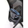 Scaun birou ergonomic Halmar Goliat, reglabil 117-125cm, cotiere reglabile, suport lombar reglabil, plasa/textil, negru
